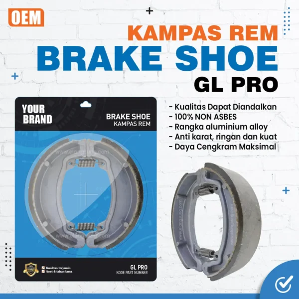 Brake Shoe GL Pro 02 - kampas rem gl pro