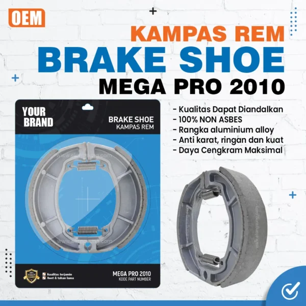 Brake Shoe Mega Pro 2010 02 - kampas rem mega pro 2010