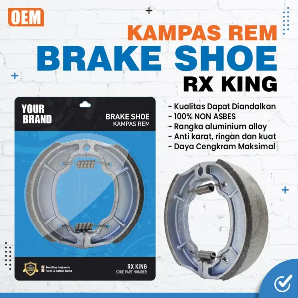 Brake Shoe RX King 02 - kampas rem rx king