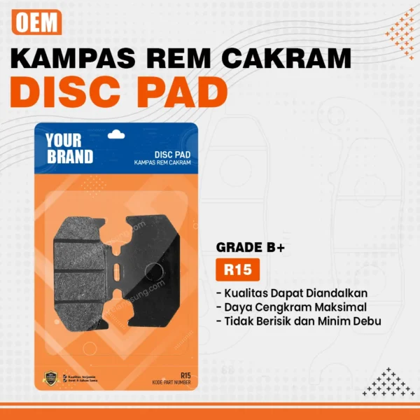 Disc Pad R15 Design 04
