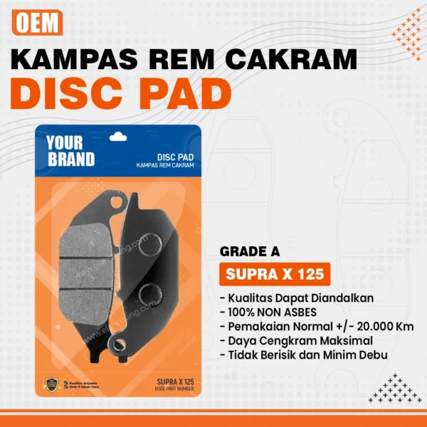 Disc Pad Supra X 125 Design 02