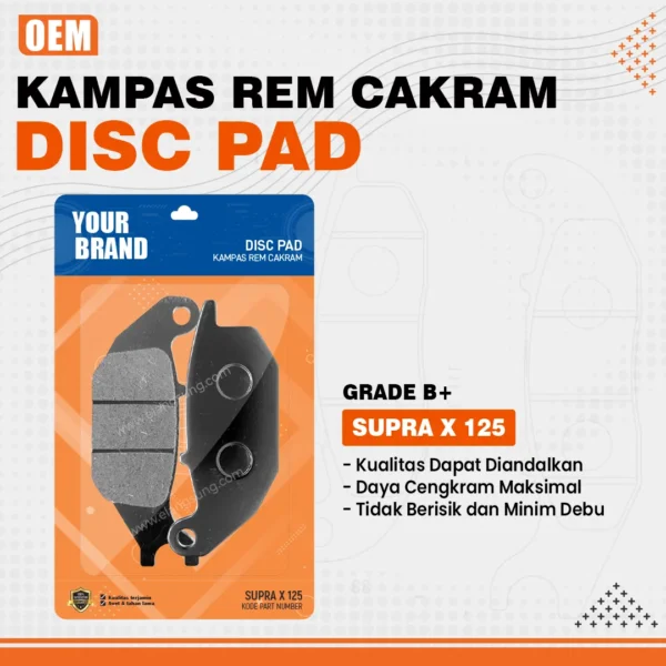 Disc Pad Supra X 125 Design 04