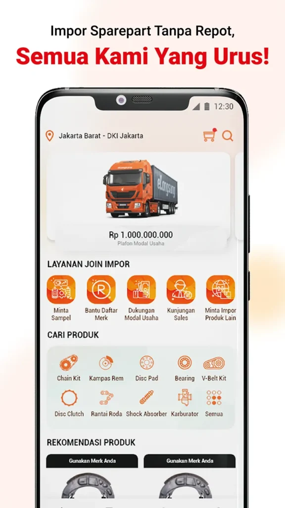 eLangsung app - join impor