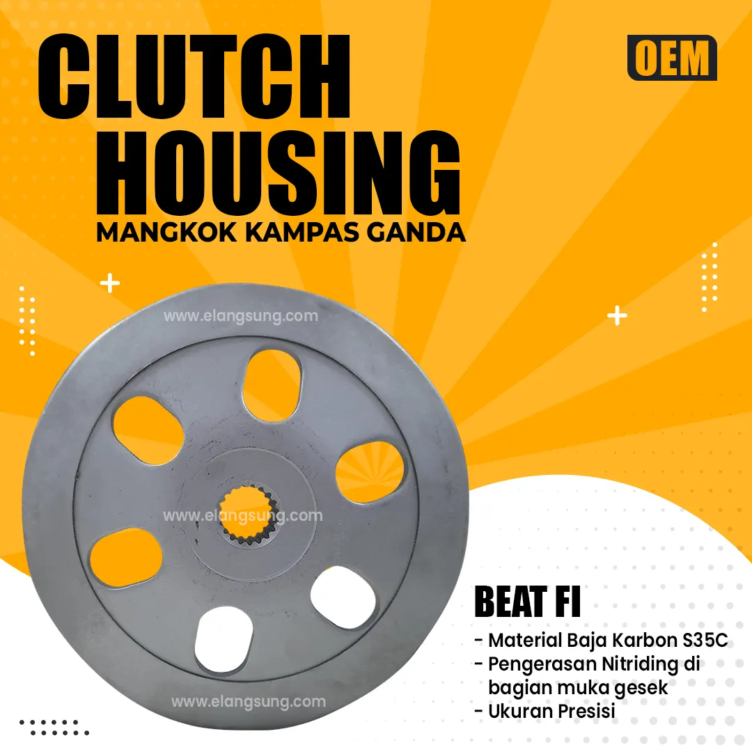 Clutch Housing Beat FI Design - mangkok kampas ganda oem elangsung