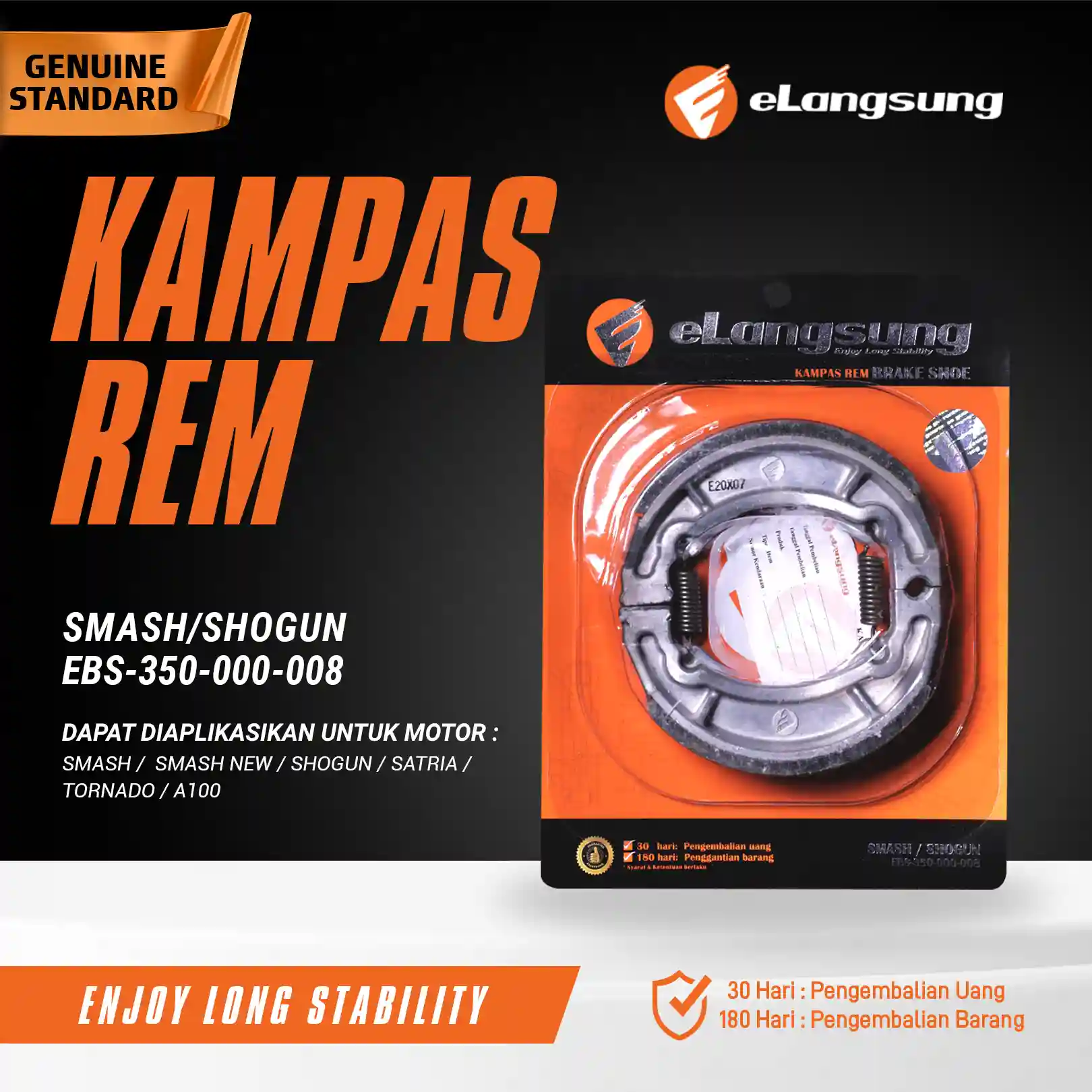 Kampas Rem Tromol EBS 350 000 008