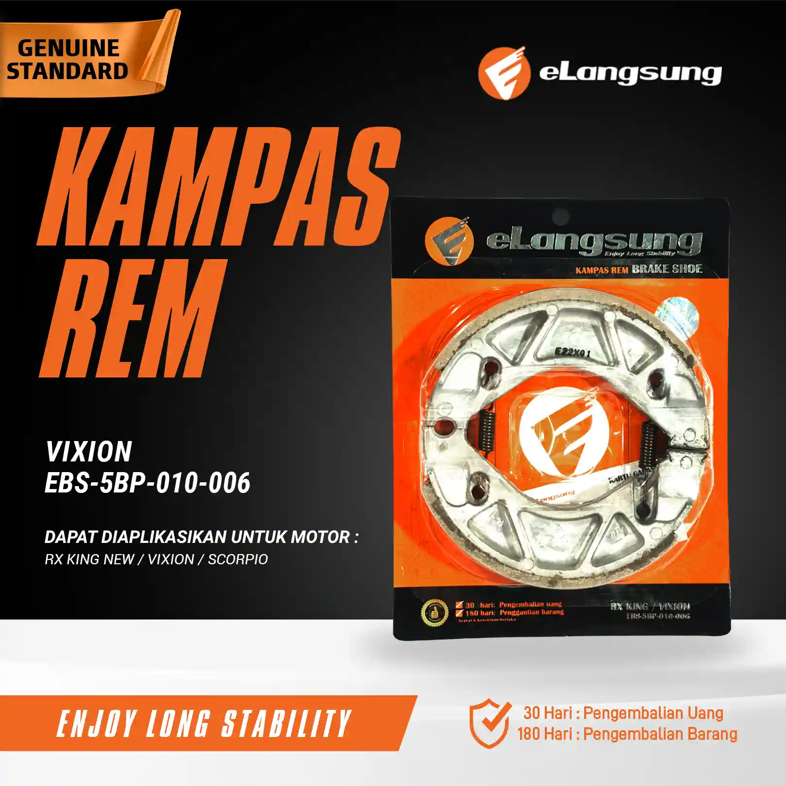 Kampas Rem Tromol EBS 5BP 010 006