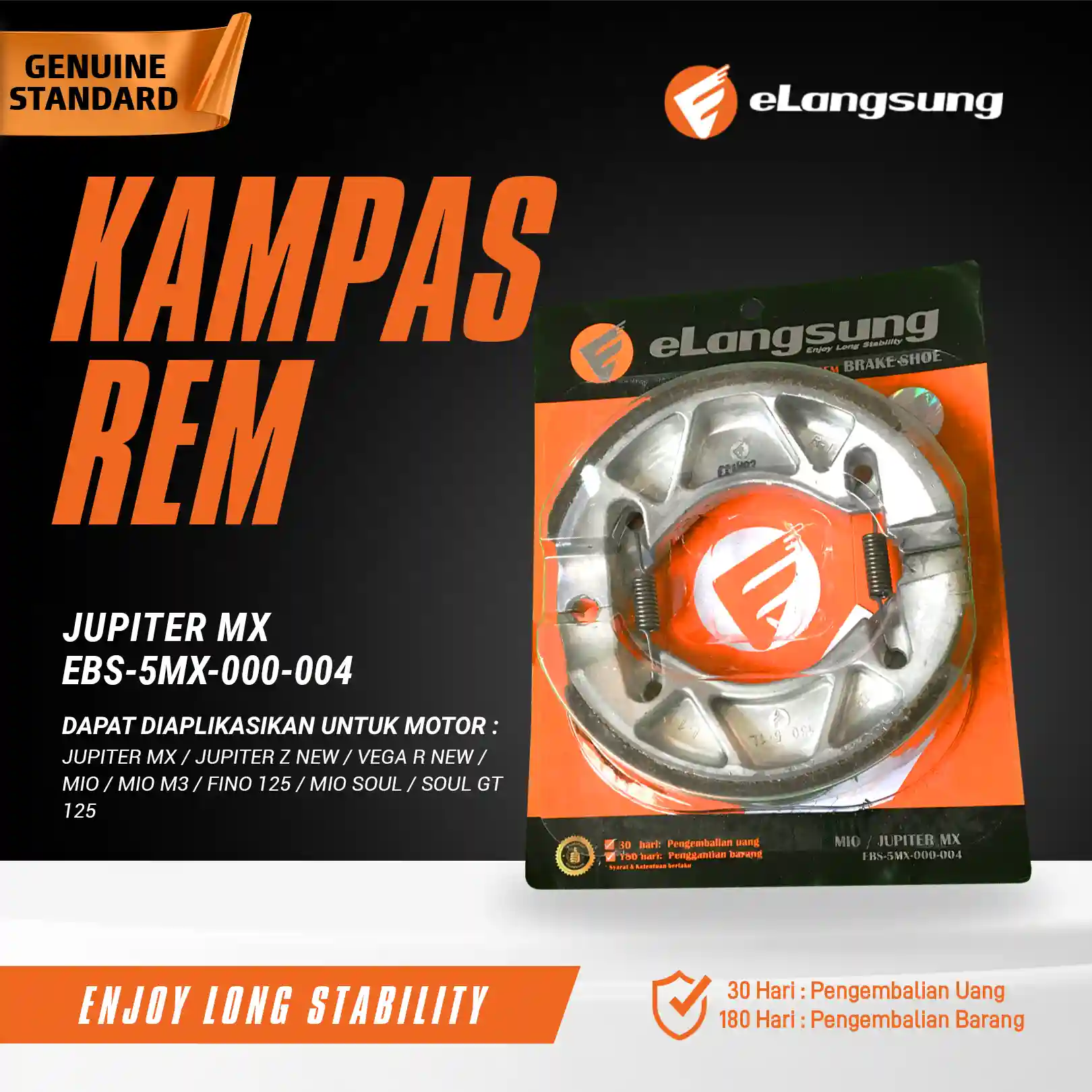 Kampas Rem Tromol EBS 5MX 000 004