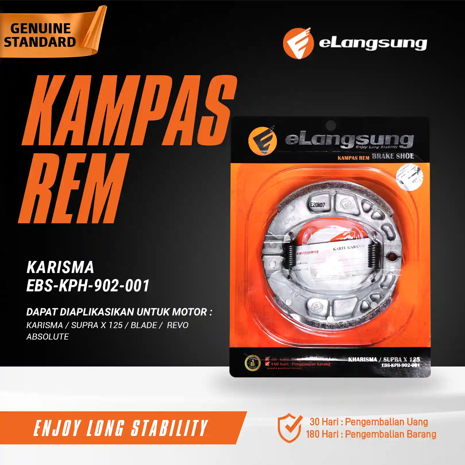 Kampas Rem Tromol EBS KPH 902 001