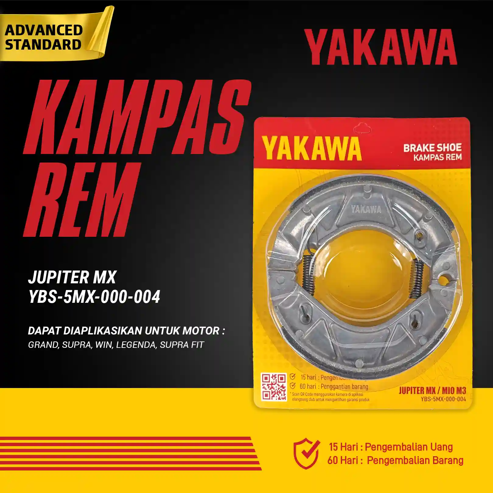 Kampas Rem Tromol YBS 5MX 000 004