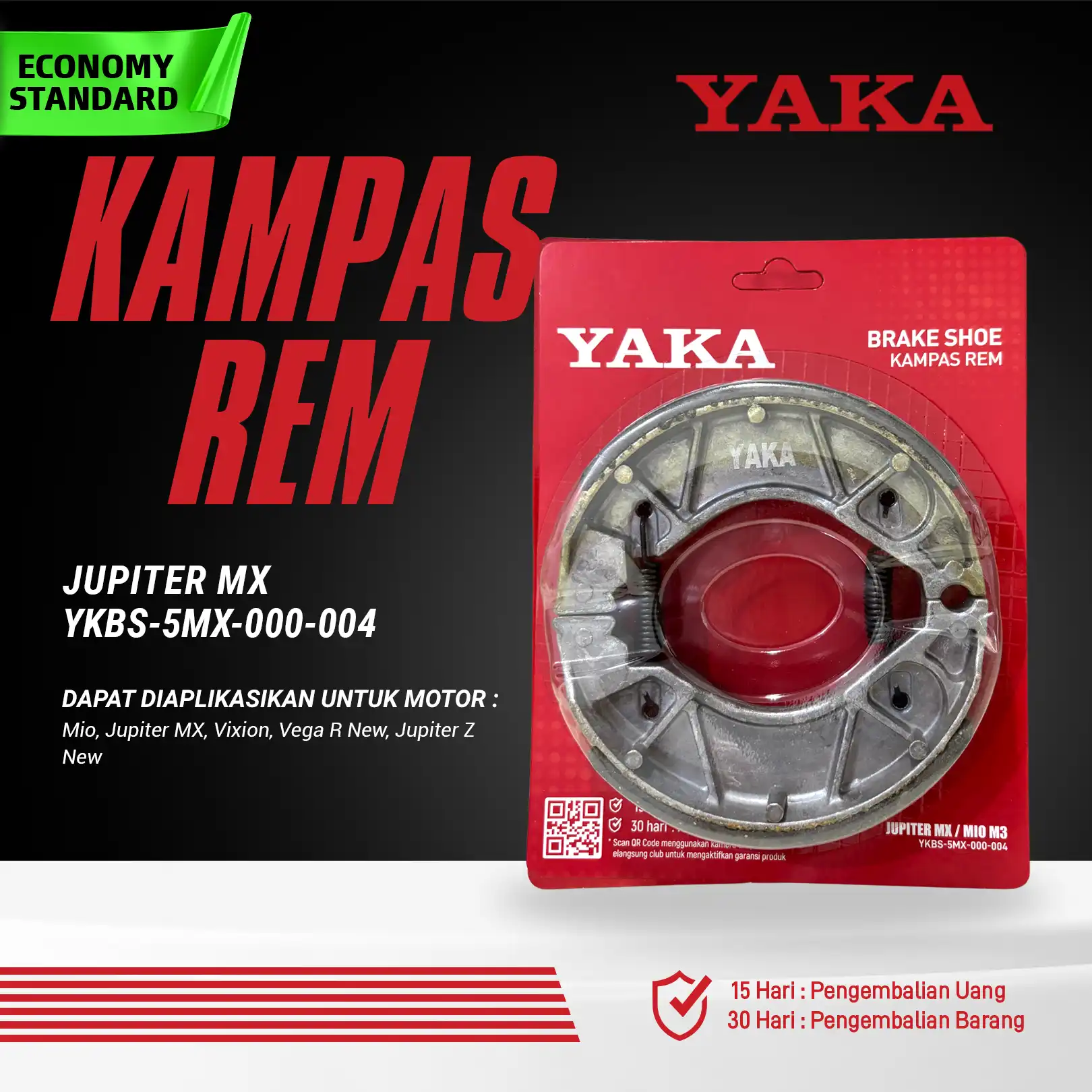 Kampas Rem Tromol YKBS 5MX 000 004