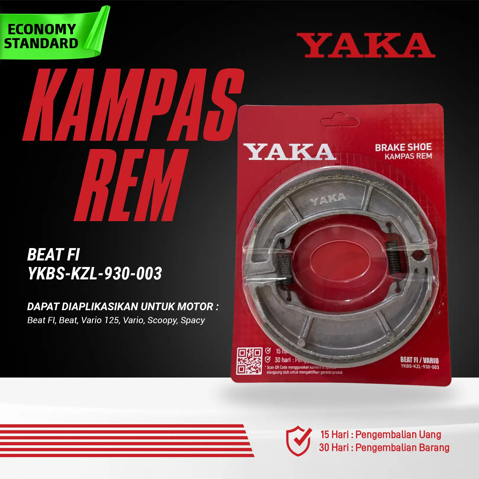 Kampas Rem Tromol YKBS KZL 930 003