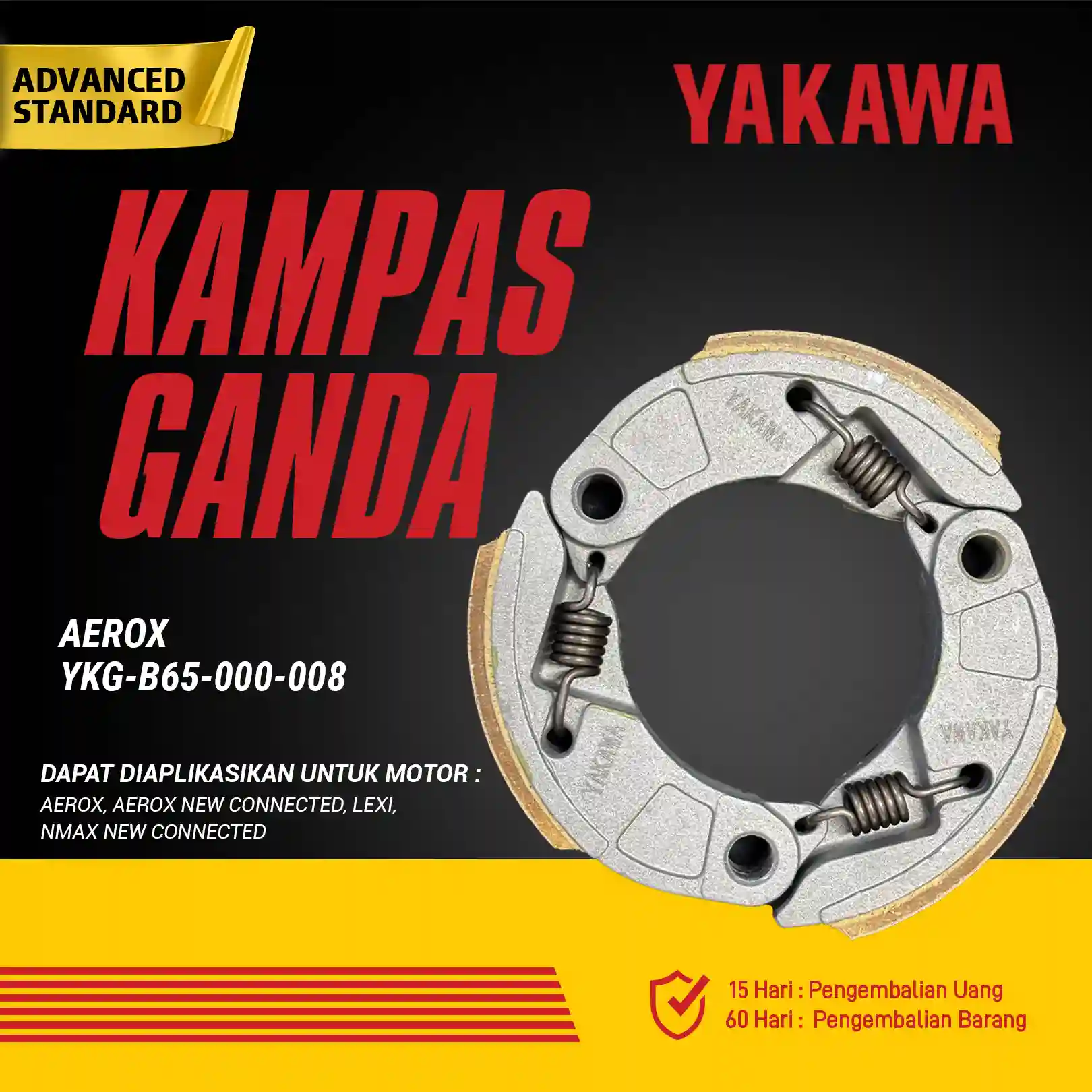 Kampas Ganda Aerox YKG B65 000 008