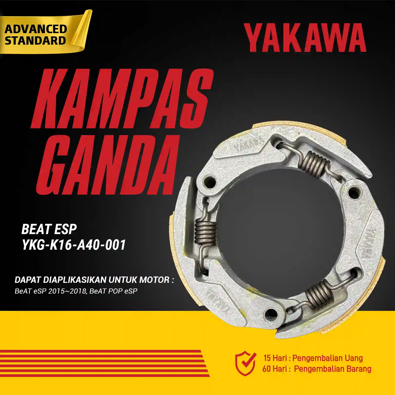 Kampas Ganda Beat ESP YKG K16 A40 001
