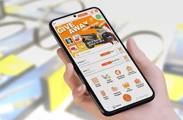 aplikasi belanja suku cadang eLangsung Club